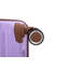 Ensemble de 5 valises, ensemble de valises rigides en PP avec serrure TSA et roulettes durables (20 "24" 28 + un sac de voyage et une trousse de toilette, lavande)