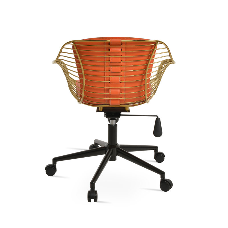 sohoConcept Zebra Task Chair, Orange, Brass