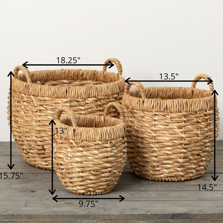 Wayfair  Lid Included Tall (over 24 tall) Storage Baskets You'll