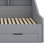 Daybed Frame With Storage Bookcases And Two Drawers,Charging Design-533160027