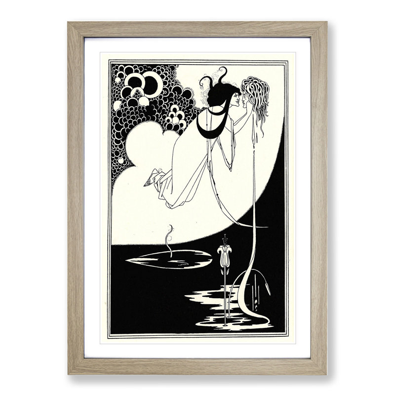 The Climax Vol.2 by Aubrey Beardsley - Picture Frame Painting, Oak Framed, 36cm H x 27cm W x 2cm D