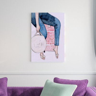 " Travel Woman " Painting Print