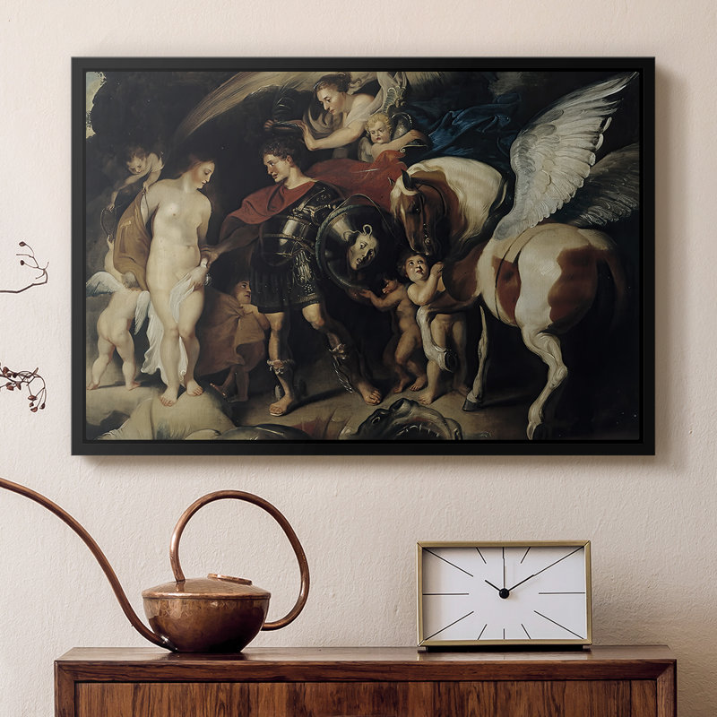 Persée et Andromède, v. 1620 - Peter Paul Rubens, toile tendue avec châssis, 16 x 24, Doré