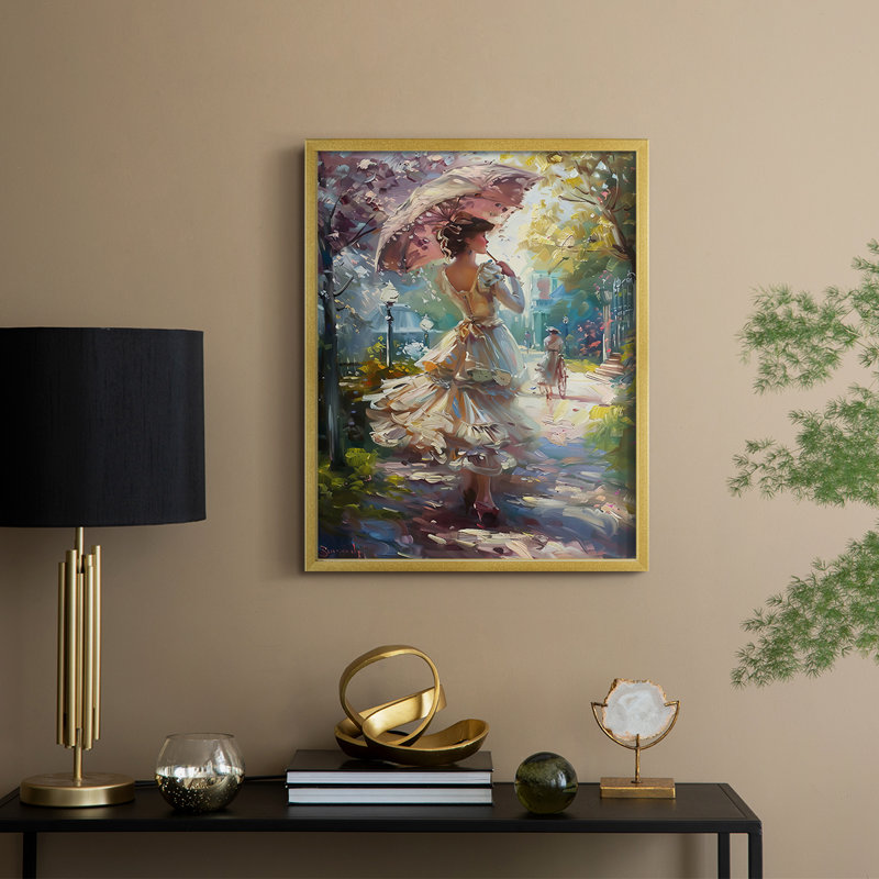 DCXCIX WOMEN Series - reproduction encadrée de qualité supérieure - prête à être accrochée - aucun clou requis, Cadre doré