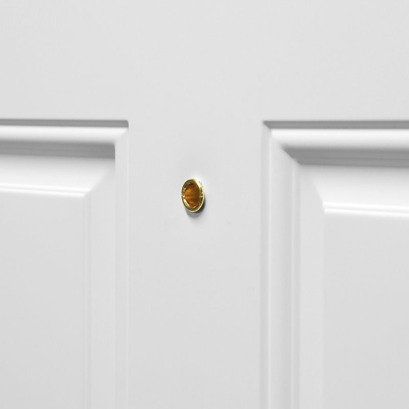 Visionneuse de porte Prime-Line, 200 degrés, homologuée UL, finition noir mat, laiton massif, 9/16 po de diamètre (paquet simple)