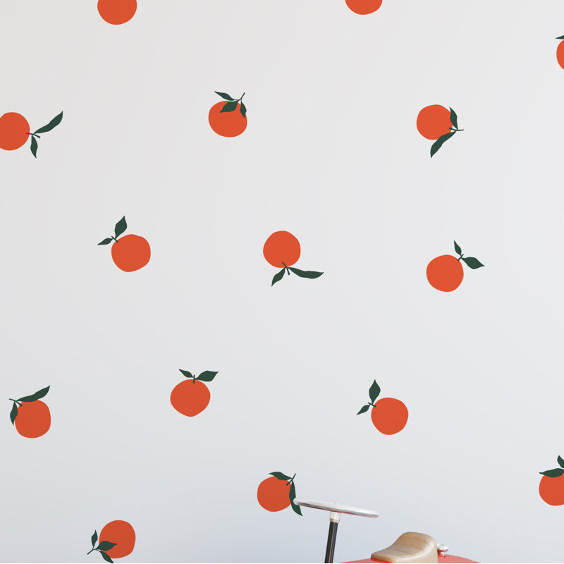 Adhésif décoratif orange, Rouge