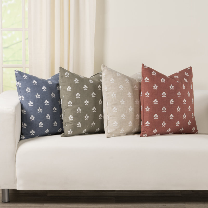 Hamachi Pillow Cover & Insert, Feather, Square 20", Sage Green Floral