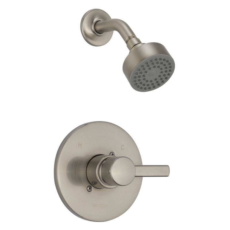 Apex Thermostatic Shower Trim Kit with Single Lever Handle, Brushed Nickel