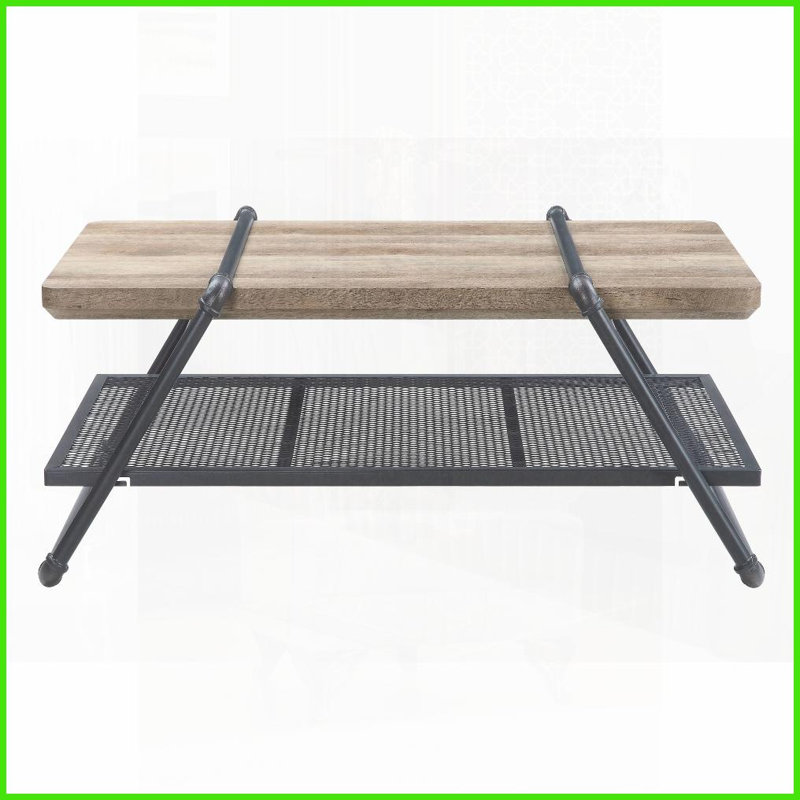 Chêne & amp; Table basse industrielle Sandy Gray