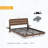 Floating Bed Frame Queen with LED Lights, Charging Station, and Storage Headboard, No Box Spring Needed, Easy Assembly-16441265