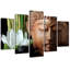 Buddha Bamboo Zen Nature - 5 Piece No Frame Print on Canvas-2084994521