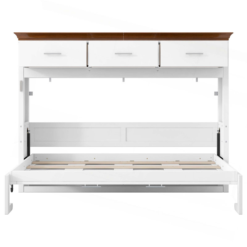 Lit escamotable simple avec 3 tiroirs