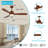 52 inch  Wood Ceiling Fans with Lights and Remote, Modern  Low Profile Ceiling Fan with Light, 6 Speed, Reversible DC Motor, for Bedroom/Outdoor/Farmhouse/Patios