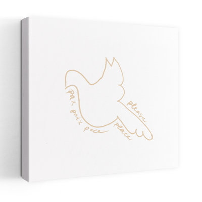 Symbol of peace 1 Piece Wrapped Canvas Wall Art