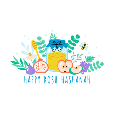 «Happy Rosh Hashanah», impression sur toile tendue