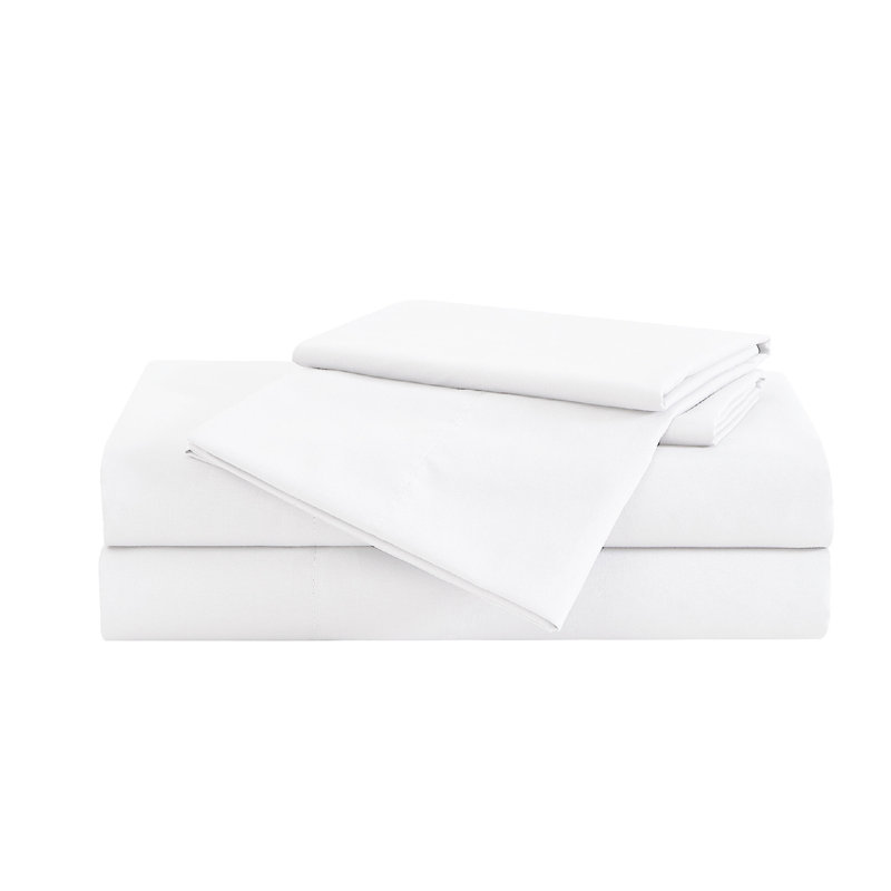 Vêtement de toilette vraiment doux, Ensemble de draps pour taille de lit simple avec t, Blanc