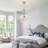 6-Light Swirled Bubble Glass Globe Chandelier-652111127