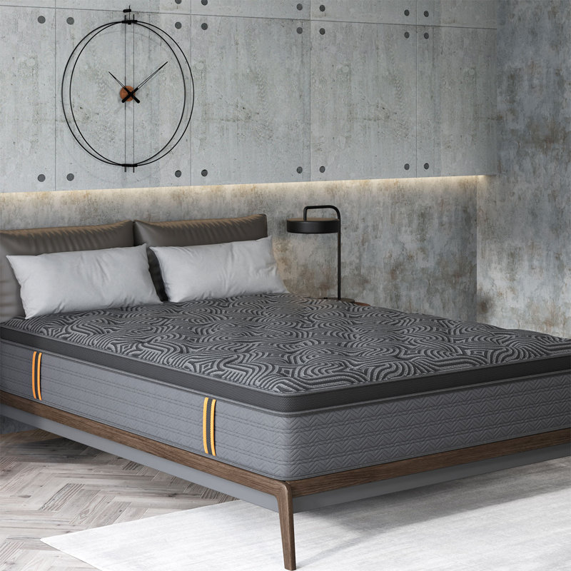 14 in. Cooling Hybrid Mattress with 5-Zone Pocket Spring Support, Pressure Relief Memory Foam & Edge Support, Mattress in a Box