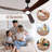 Ceiling Fans With Lights, Large Size Solid Wood Ceiling Fan with Remote Control and DC Motor, Ceiling Fan with Light and 3 Blades, Indoor Outdoor Ceiling Fans for Patios, Bedroom-1875203280-1875203282