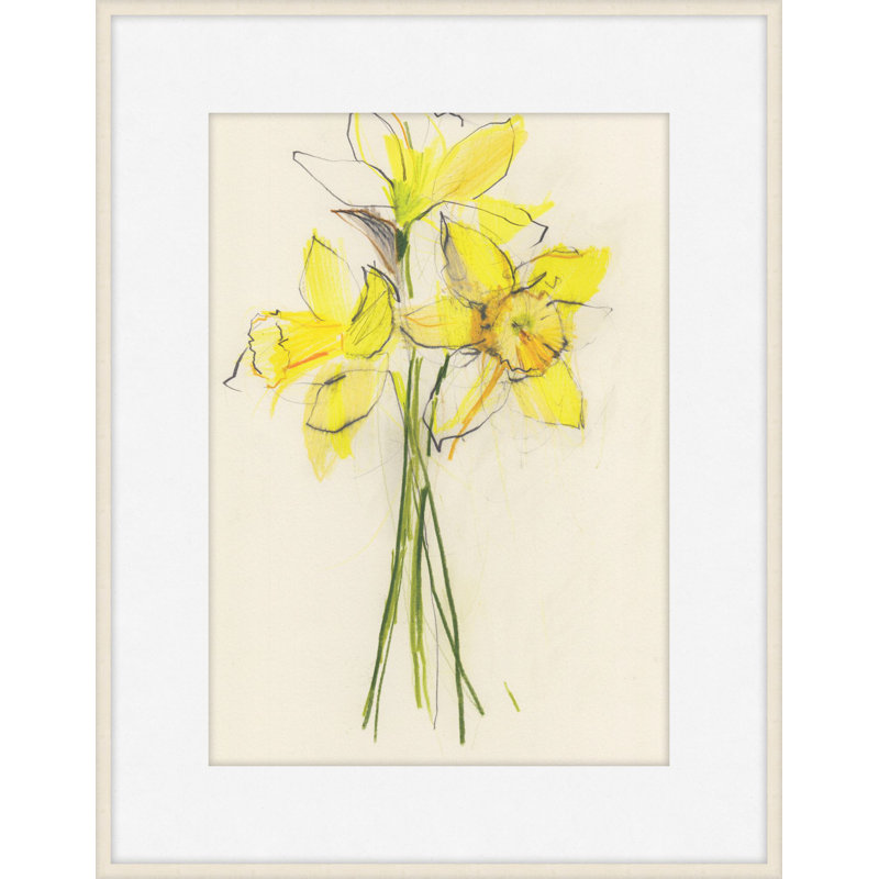 Daffodils 2 Print by Claudia Lowry, 31" H x 26" W