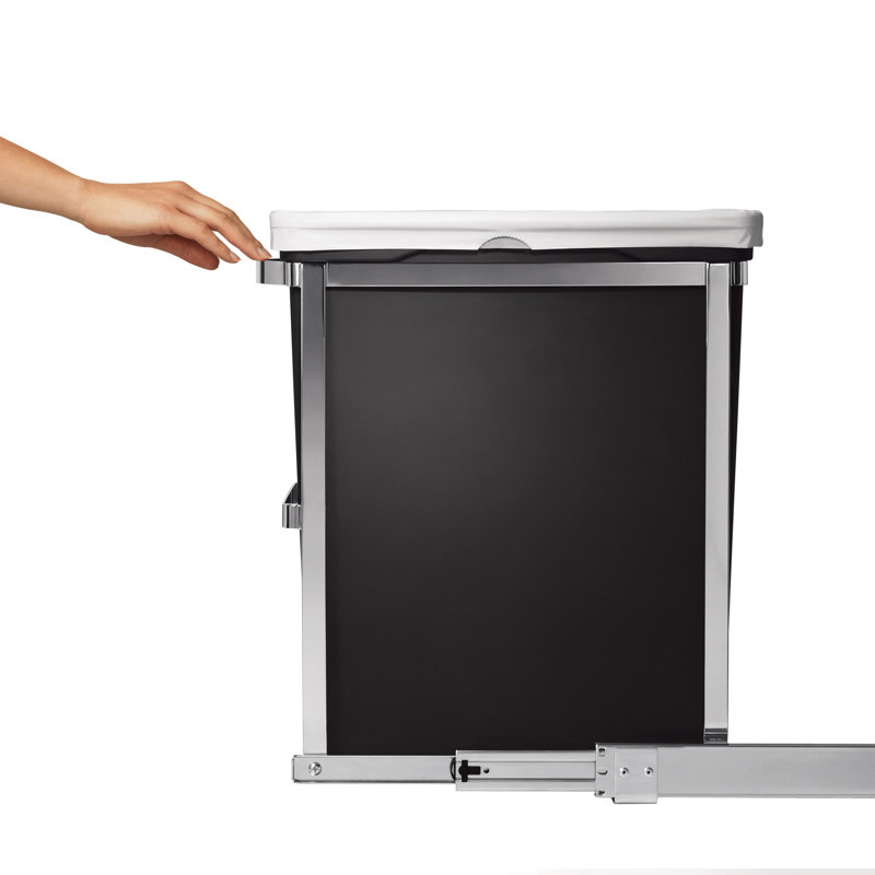 Simplehuman 30L Pull-Out Kitchen Bin, Heavy Duty Steel Frame
