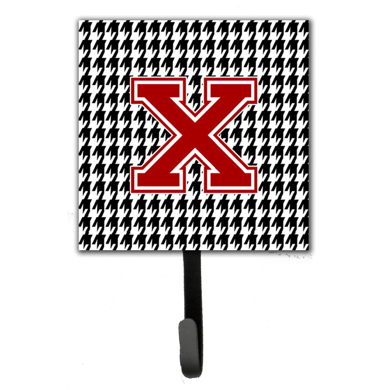 Porte-laisse houndstooth et crochet mural, X