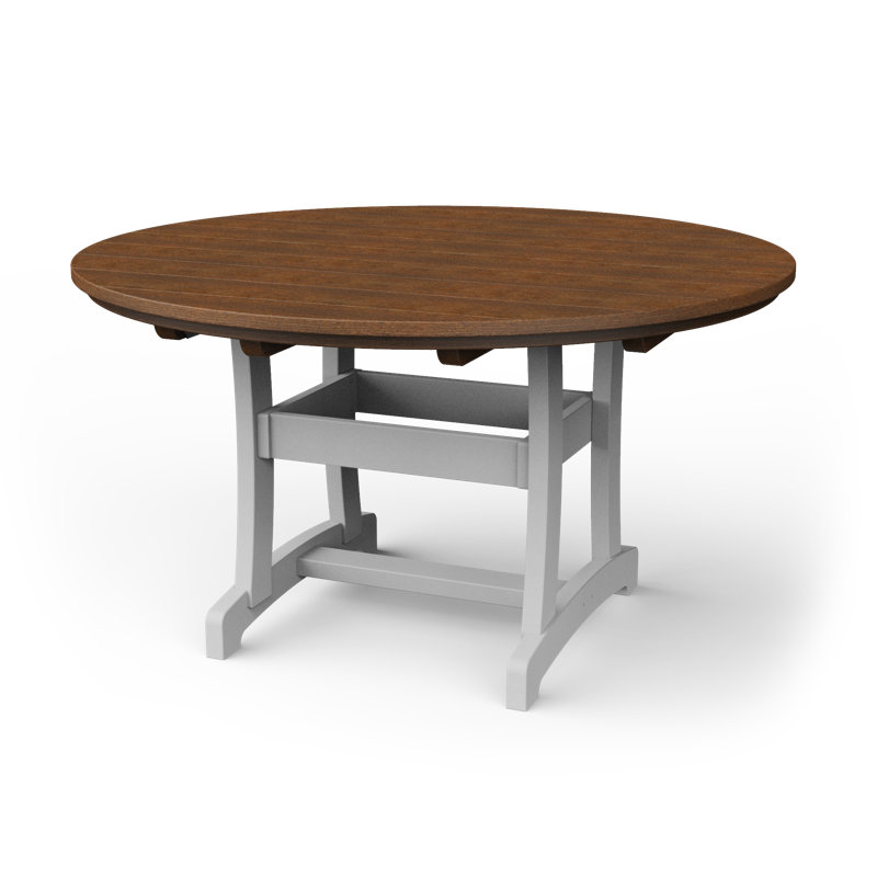 Table de salle à manger Stella, Acajou / blanc, H 54 po x l 54 po x P 54 po