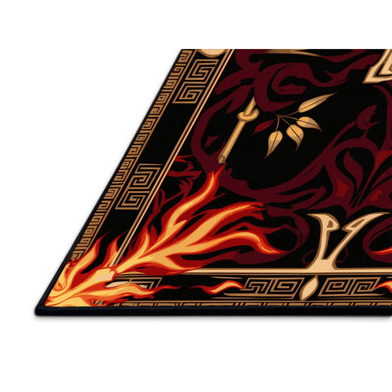 Golden Garland Rug, Square 8'
