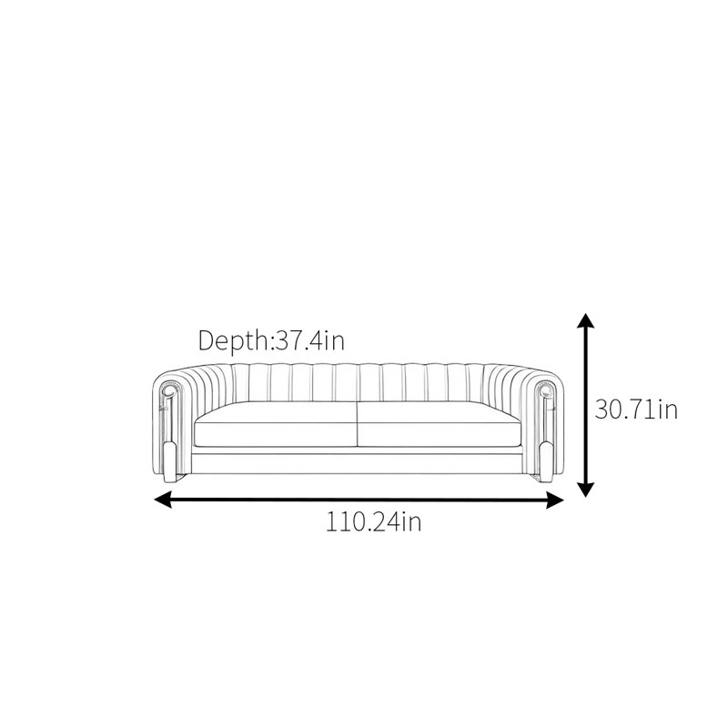 Modern Simple Light Luxury High End Sofa