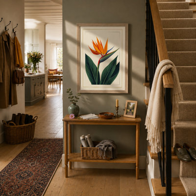 Bird of Paradise Botanical - Framed Print