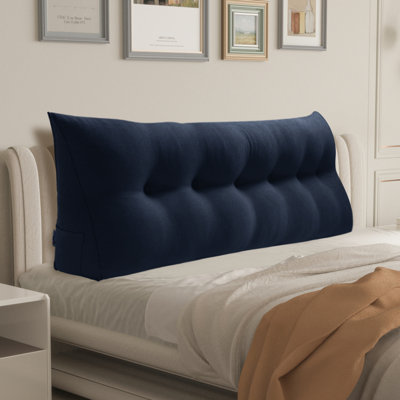 Sit-up Back Comfort Large Triangular Bolster Headboard Reading Wedge Pillow Compression