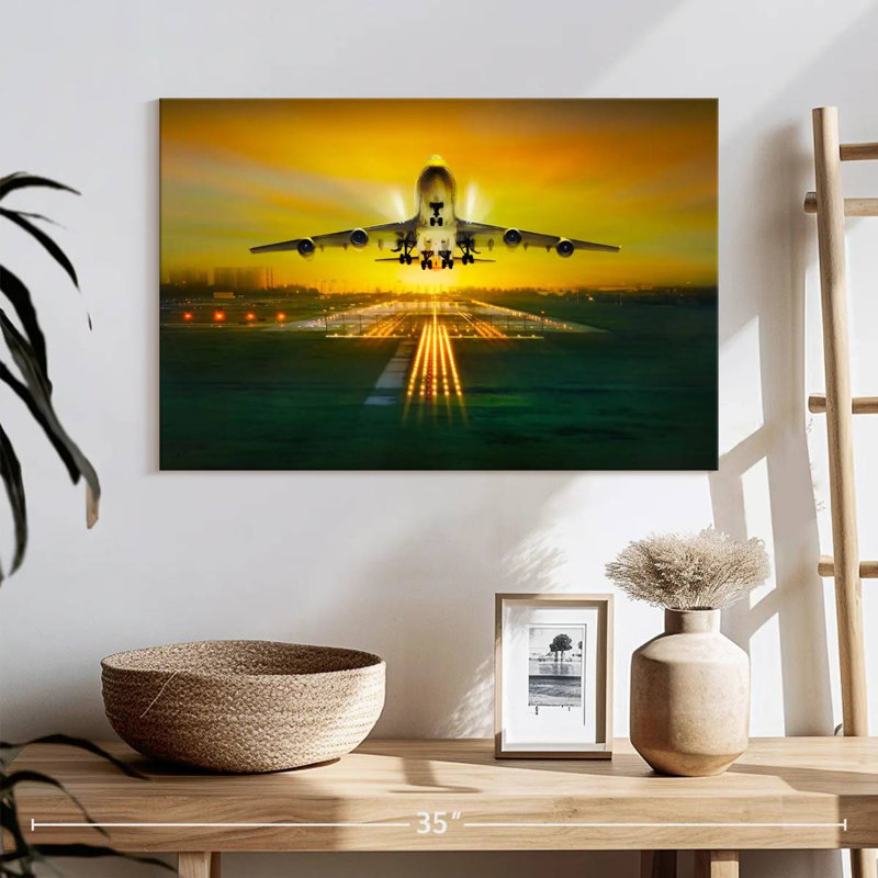 Impression sur toile, Commercial Airplanes, H 16 po x l 24 po x P 1,25 po