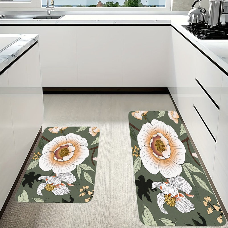 Tapis de cuisine antidérapant 2 pièces