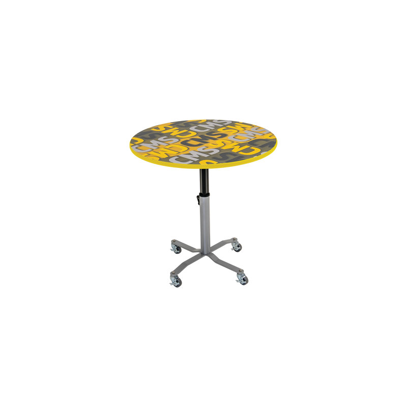 Table basse mobile E-Z Tilt - ronde - 36 po , H 42 po x l 36 po x P 36 po