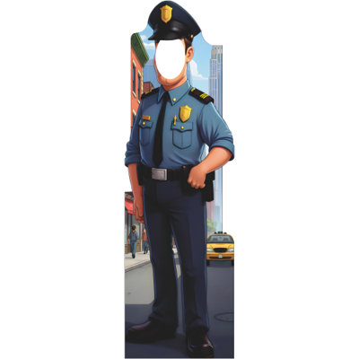 SS11308 New York City Police Officer Stand In Cardboard Cutout Standee Standup