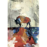 Vivid Buffalo Painting by Peyton Gray