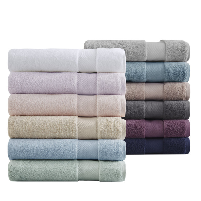 White Turkish Cotton 6-Piece Towel Set