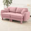 Canapé confortable en polyester avec accoudoirs confortables pour la détente