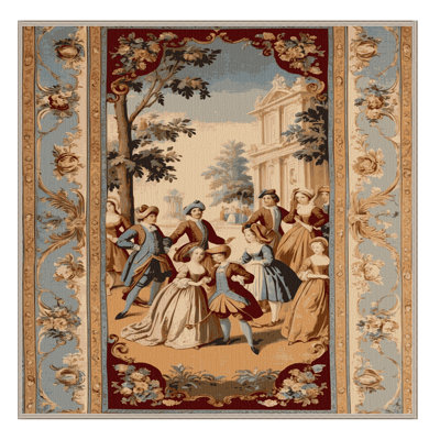 Tapis beige français lavable à la machine