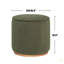 Repose-pieds rond imitation peau de mouton-388963845