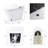 Luxury Smart Toilet with Dryer and warm water,  Elongated Bidet Toilet with Heated Seat, with Remote Control, LED Night Light, Power Outage Flushing, Soft Close Cover