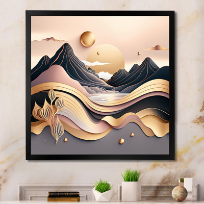 Maurece " Gold Metallic Beach View III "