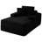 68.5'' Faux Fur Compression Bean Bag Chair Oversized Chaise Lounge Chair with Pillows-111095978