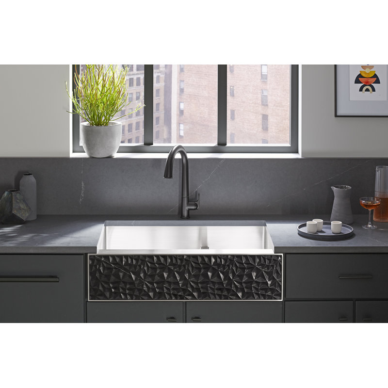 Insert en pierre sculptée Tailor, Marbre Nero Marquina