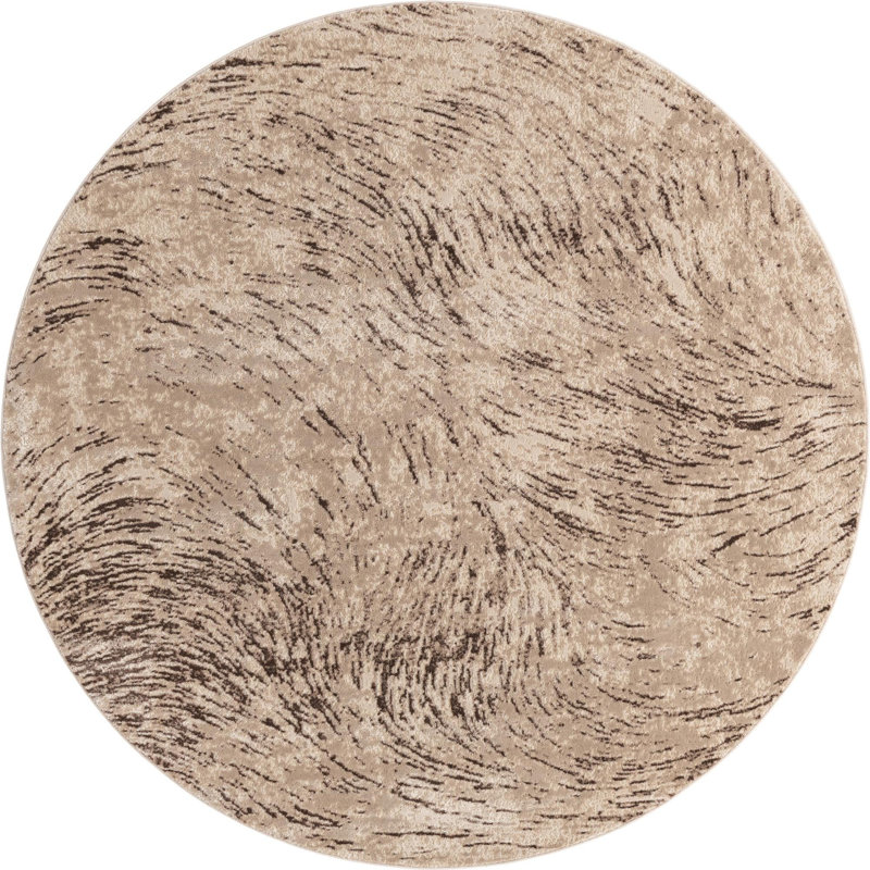 Bartels Abstract Indoor Rug, Round 7'