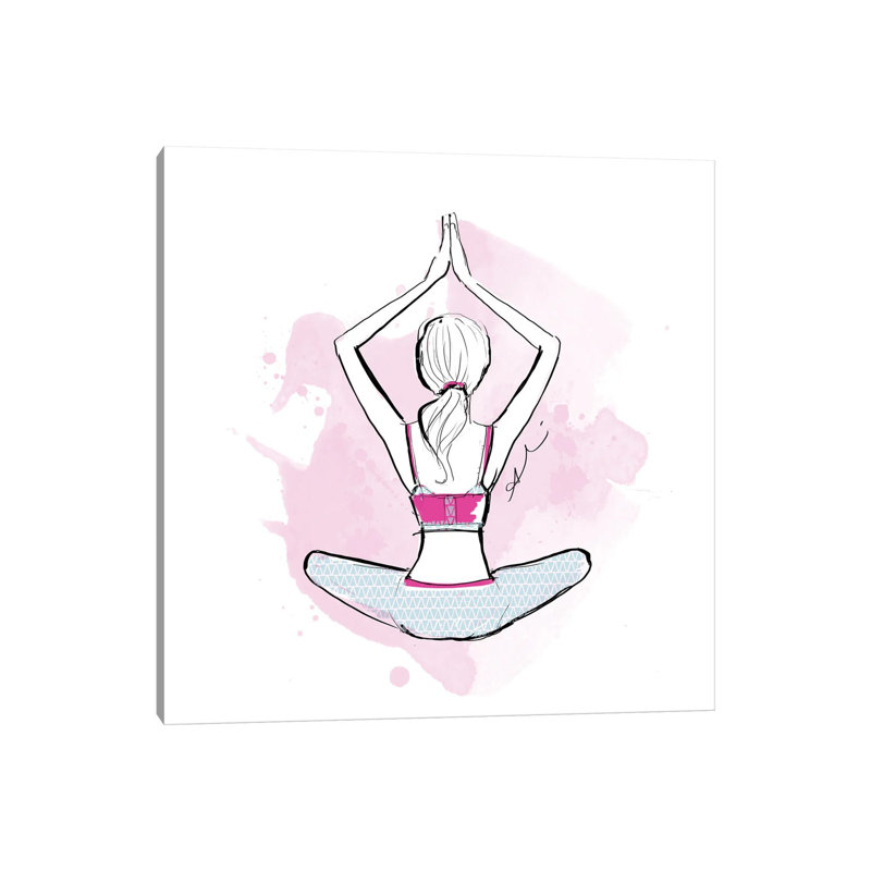 Yoga by Alison Petrie - Wrapped Canvas Painting, 93.98cm H x 93.98cm W x 1.91cm D