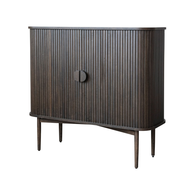 Armoire en bois récupéré et bois de chêne avec portes en accordéon
