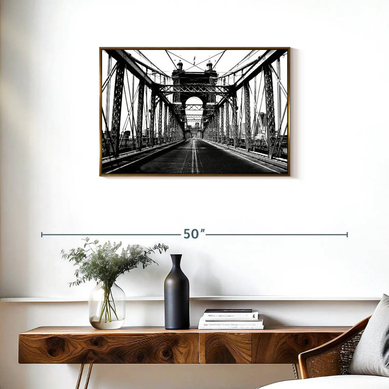 BW Roebler Bridge, Cadre flottant doré, 31 po x 21 po