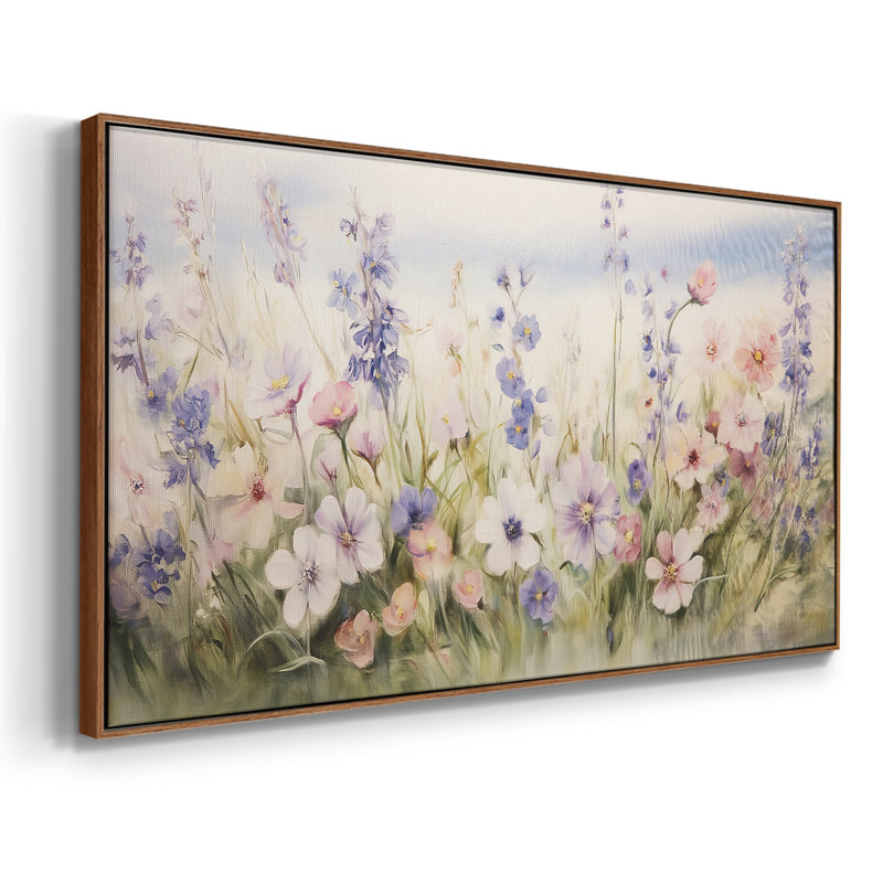 Botanical Series-CC XXII- Toile tendue avec châssis tendue, prête à être accrochée, H 21 po x l 41 po, Blanc