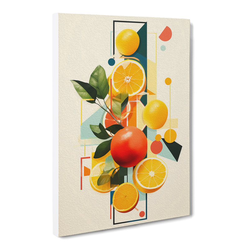 Citrus Fruits Constructivism - No Frame Print, 50cm H x 35cm W x 3cm D